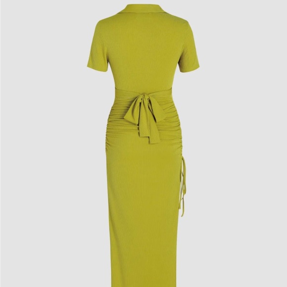 NWT Cut Out Tie Back Drawstring Maxi Dress - Picture 4 of 4